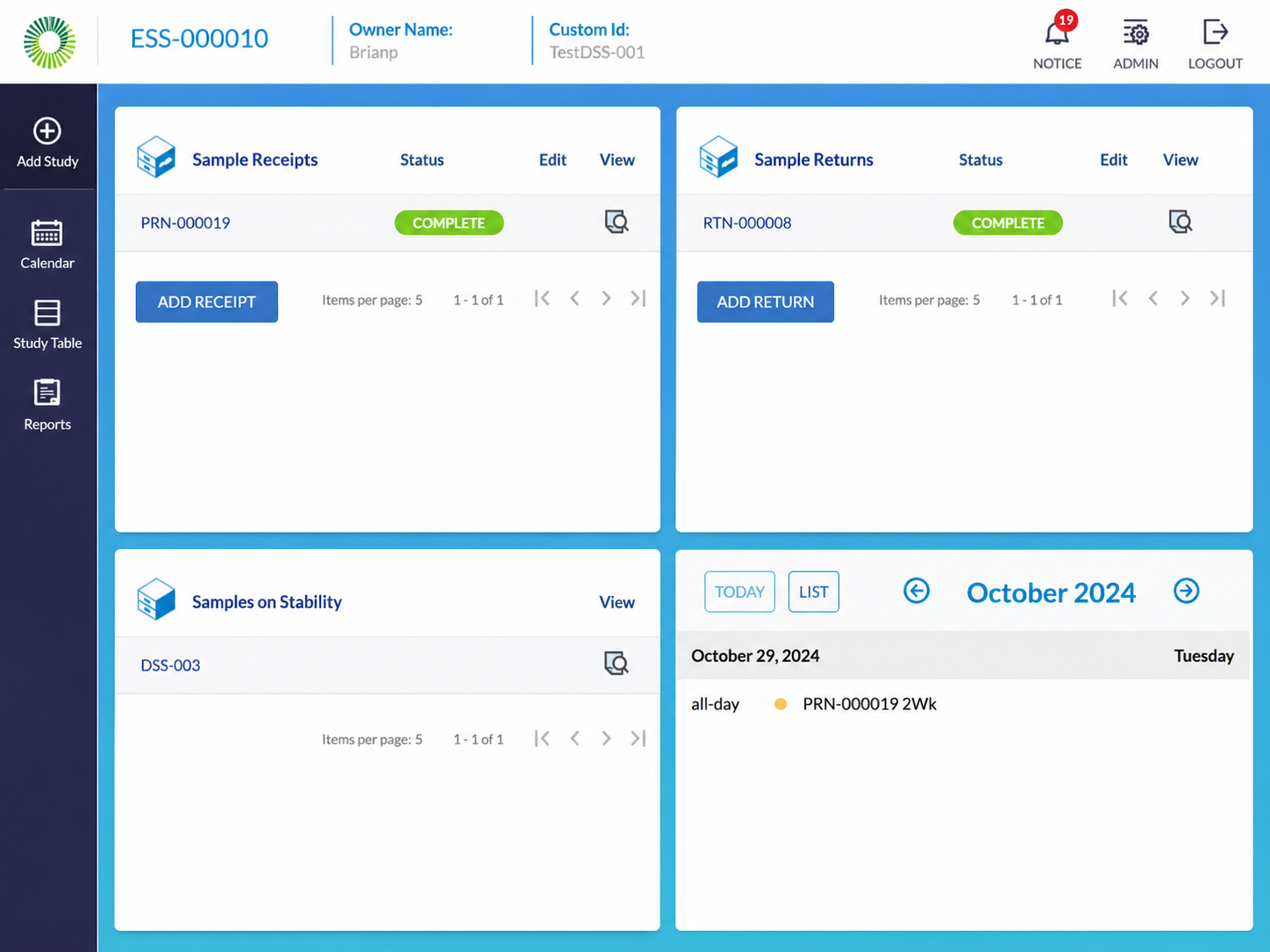 DSSWorks stability sample management and tracking